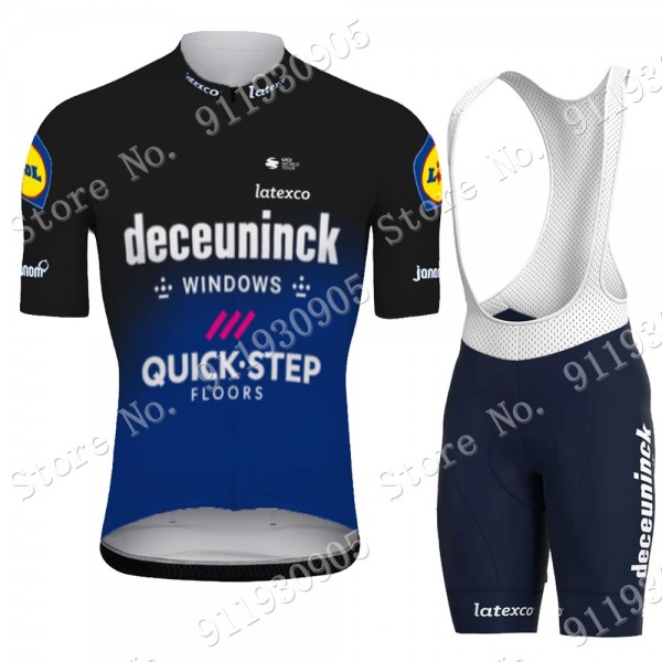 Deceuninck Quick Step Pro Team Schwarz 2021 Fahrradbekleidung Radteamtrikot Kurzarm+Kurz Radhose Kaufen 354-XubhG