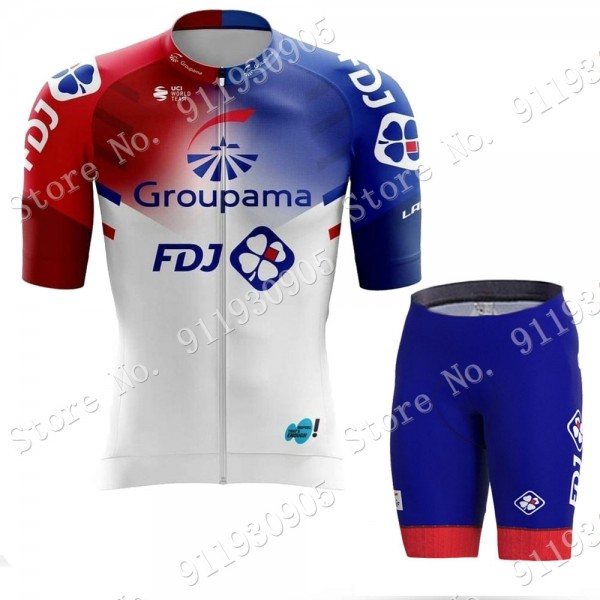 FDJ Pro Team 2021 Fahrradbekleidung Radteamtrikot Kurzarm+Kurz Radhose Kaufen 8 7Grpd