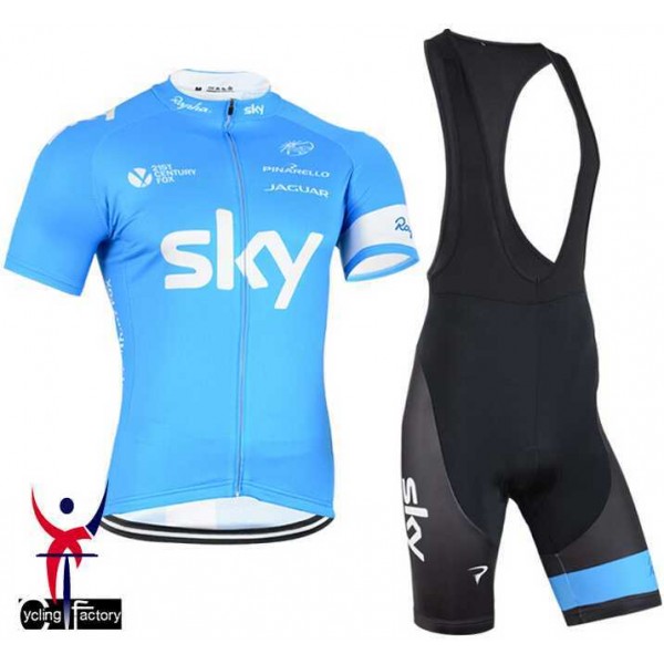 2015 Sky Fahrradbekleidung Radteamtrikot Kurzarm+Kurz Radhose Kaufen BDHB0