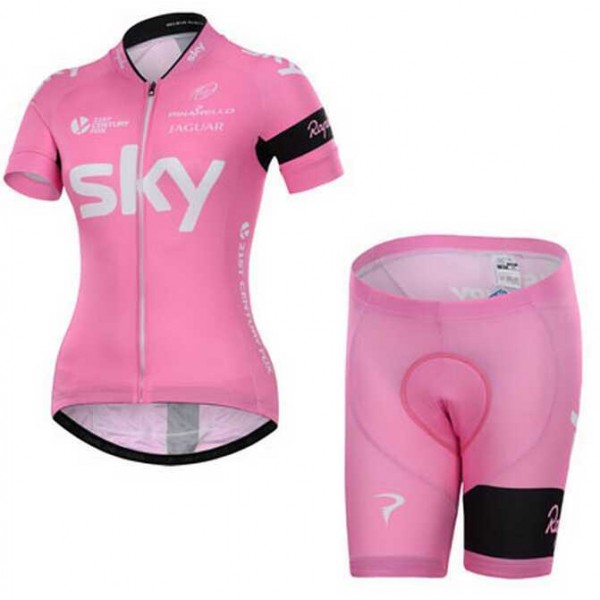 2015 Sky Damen Fahrradbekleidung Radtrikot Satz Kurzarm+Kurz Radhose N0KFF