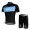 SKY Pro Team Radbekleidung Radtrikot Kurzarm und Fahrradhosen Kurz Schwarz blau A9J0J