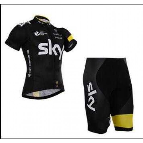 2015 Sky Fahrradbekleidung Radtrikot+Fietsbroeken B9TGB