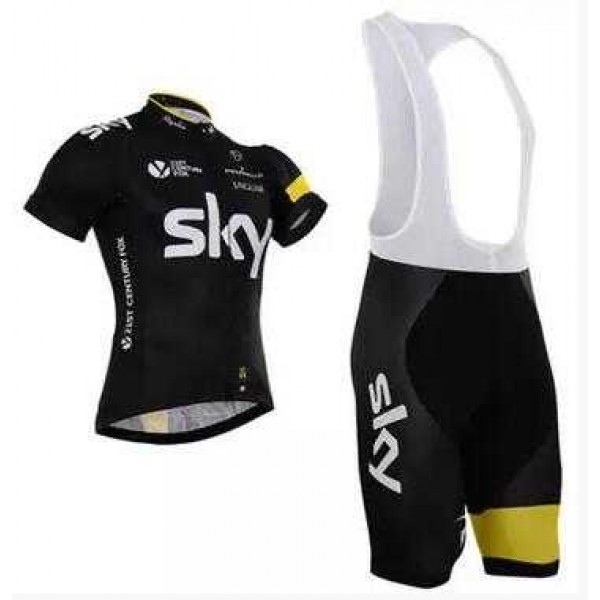 2015 Sky Fahrradbekleidung Radteamtrikot Kurzarm+Kurz Radhose Kaufen weiß WFDDN