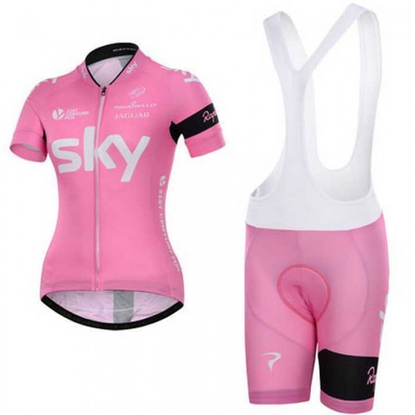 2015 Sky Damen Fahrradbekleidung Radteamtrikot Kurzarm+Kurz Radhose Kaufen XAJKM
