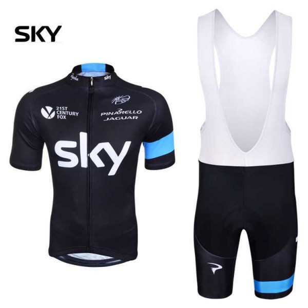 Teams Sky 2014 Fahrradbekleidung Radteamtrikot Kurzarm+Kurz Radhose Kaufen N72WG