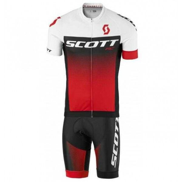 2016-2017 Scott RC Fahrradbekleidung Radteamtrikot Kurzarm+Kurz Radhose Kaufen Rot OTQR9