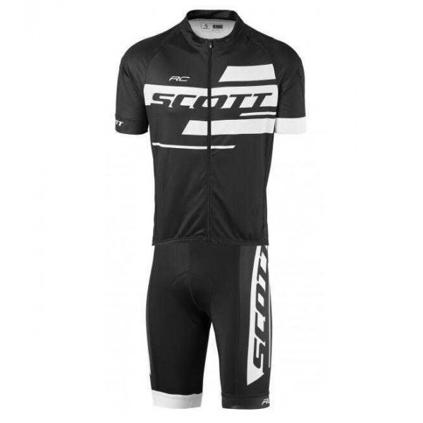 2016-2017 Scott RC Fahrradbekleidung Radteamtrikot Kurzarm+Kurz Radhose Kaufen weiß 7XJC1