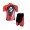 Scott RC Pro Radbekleidung Radtrikot Kurzarm und Fahrradhosen Kurz Rot Schwarz I U1FLR