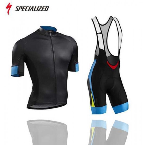 2016 Team Specialized Fahrradbekleidung Radteamtrikot Kurzarm+Kurz Radhose Kaufen blau Schwarz 1A52A