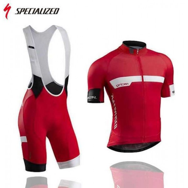 2016 Team Specialized Fahrradbekleidung Radteamtrikot Kurzarm+Kurz Radhose Kaufen Rot 1EKMC