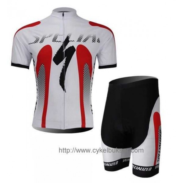 Specialized S-work Radbekleidung Radtrikot Kurzarm und Fahrradhosen Kurz weiß 2NE6N