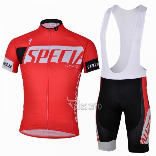 Specialized Racing Fahrradbekleidung Radteamtrikot Kurzarm+Kurz Radhose Kaufen Rot 4JYWB