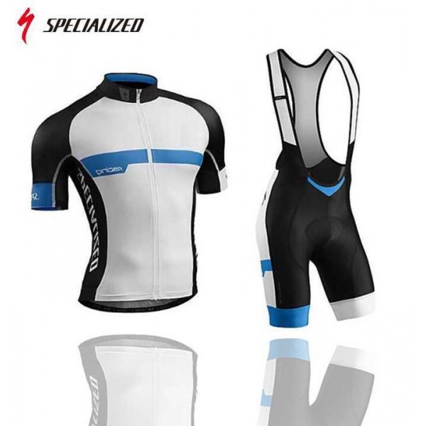 2016 Team Specialized Fahrradbekleidung Radteamtrikot Kurzarm+Kurz Radhose Kaufen blau weiß Schwarz J5GBX