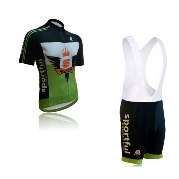 2015 Sportful grün weiß Fahrradbekleidung Radteamtrikot Kurzarm+Kurz Radhose Kaufen 0NZ8D