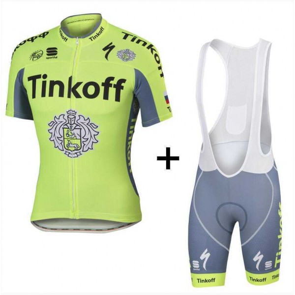 2016 Tinkoff Fahrradbekleidung Radteamtrikot Kurzarm+Kurz Radhose Kaufen K2YUV