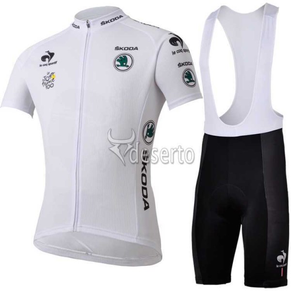 Tour de France weiß Fahrradbekleidung Radteamtrikot Kurzarm+Kurz Radhose Kaufen EEXQQ