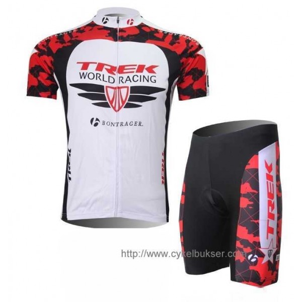 Trek World Racing Radbekleidung Radtrikot Kurzarm und Fahrradhosen Kurz 5BRQA