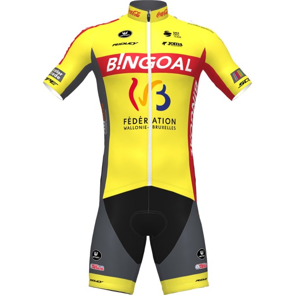 WALLONIE-BRUXELLES 2020 Fahrradbekleidung Radtrikot kurzarm+Radhose kurz