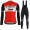 Trek Segafredo 2019 Rot Fahrradbekleidung Set Langarmtrikot+Lange Trägerhose 2XX33