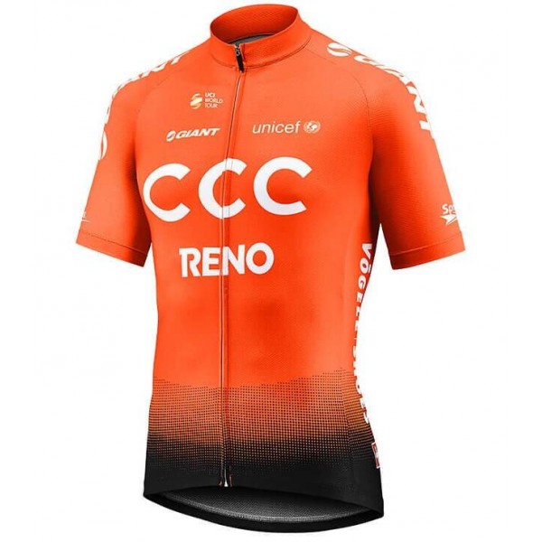 CCC Team Reno Orange 2019 Fahrradbekleidung Radtrikot ADDJW