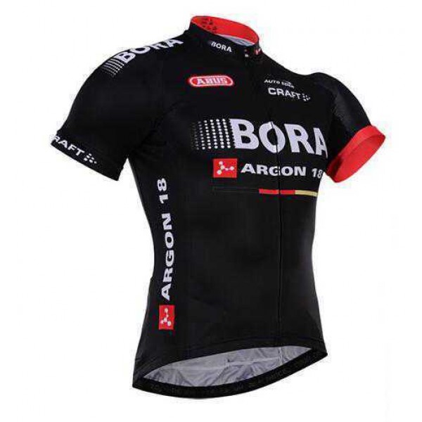 2016 Bora Fahrradtrikot Radsport Schwarz Rot E58KT