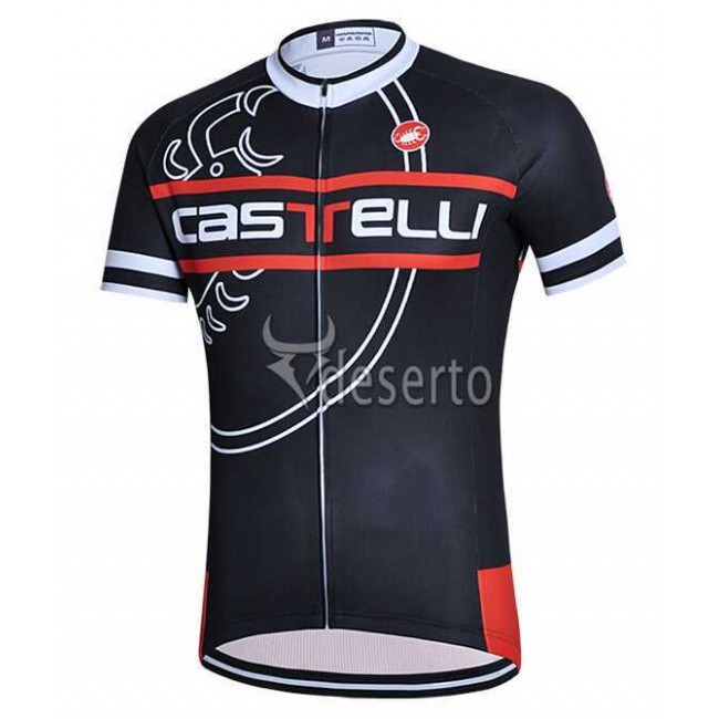 2015 Castelli Fahrradtrikot Radsport Schwarz 5UPAU