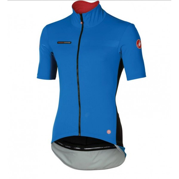 2016 Castelli Perfetto Fahrradbekleidung Radtrikot blau 8JUW8