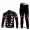 Castelli Pro Team Fahrradbekleidung Set Langarmtrikot+Lange Radhose Schwarz FWEW1