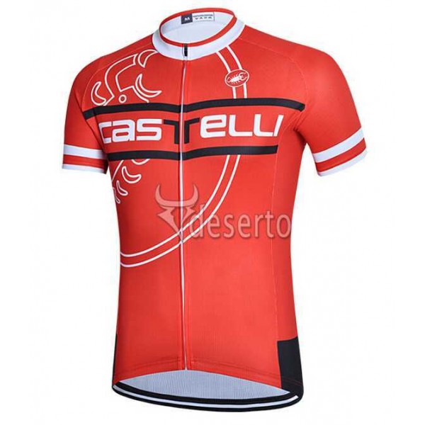 2015 Castelli Fahrradtrikot Radsport Rot 2U4OC