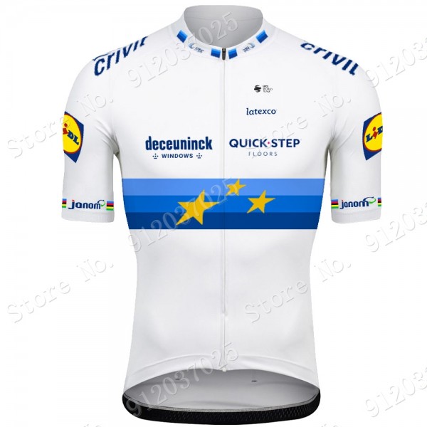 Deceuninck quick step 2021 European Champion Team Fahrradtrikot Radsport 8n5jy8