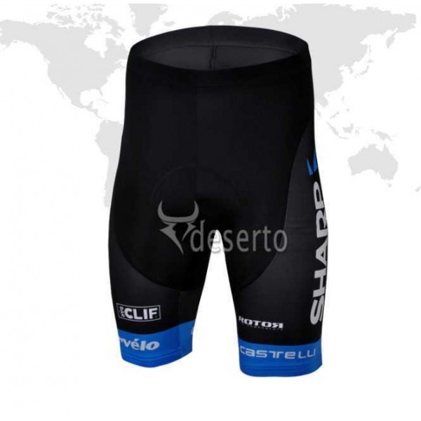 Garmin Sharp Barracuda Tedesco kampioen Kurz Radhose Schwarz 2013 72VDD