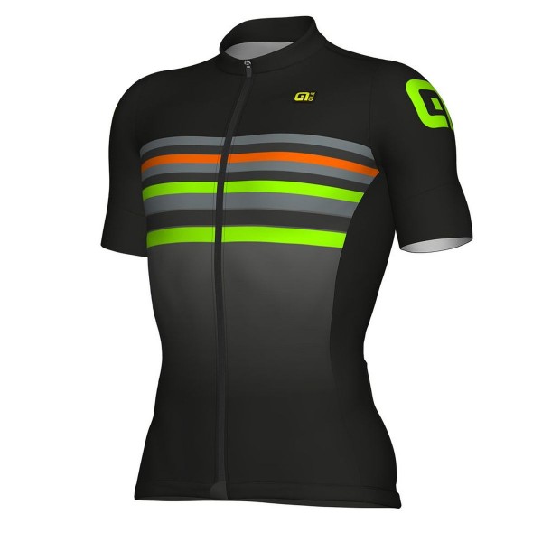 Ale Formula 1.0 Stripe-Schwarz grün Fahrradbekleidung Radtrikot 95VEU