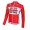 2016 LOTTO SOUDAL Fahrradbekleidung Radtrikot Langarm vliezen Rot 8Q9OY