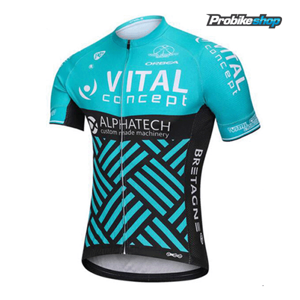 2018 VITAL CONCEPT Fahrradbekleidung Radtrikot Langarm Vert 84XMK