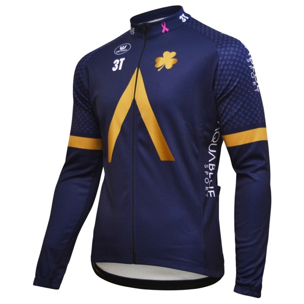 Aqua Blue Sport 2018 Fahrradbekleidung Radtrikot Langarm GMZTX