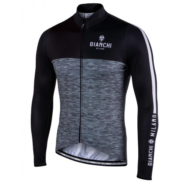 BIANCHI MILANO Chienes Schwarz Fahrradbekleidung Radtrikot Langarm H5R6U