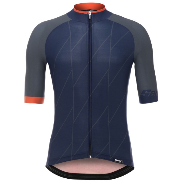 Santini Ace blau Fahrradbekleidung Radtrikot 1ZFKO