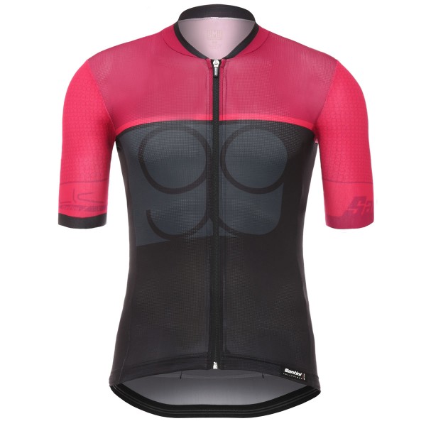 Santini Sleek 99 Rot Fahrradbekleidung Radtrikot FEGZ2