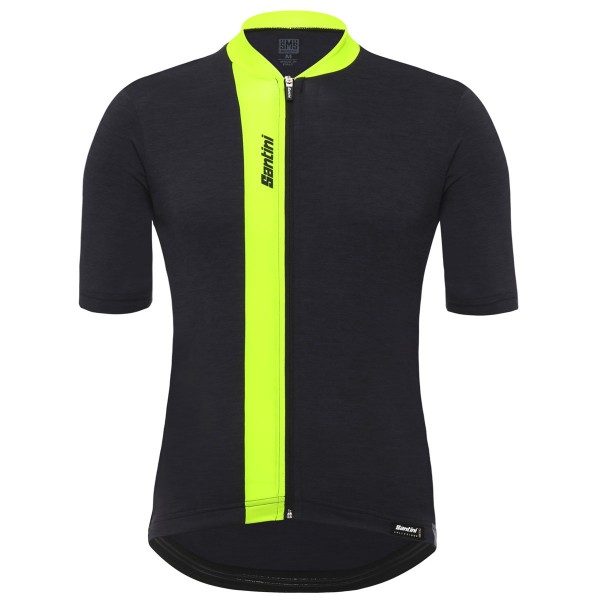 Santini Origine gelb fluo Fahrradbekleidung Radtrikot BJAE2