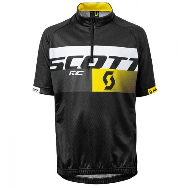 Scott RC Schwarz Kinderen Fahrradbekleidung Radtrikot CLSRU