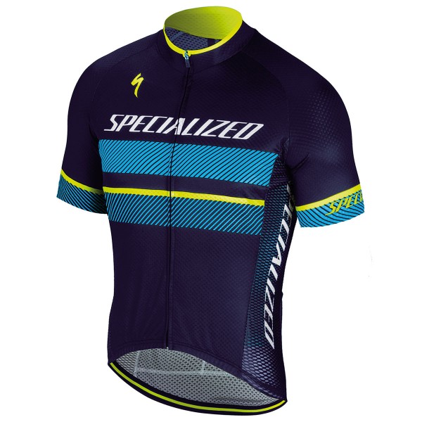 Specialized RBX Comp Logo-blau gelb Fahrradbekleidung Radtrikot 3NMXC