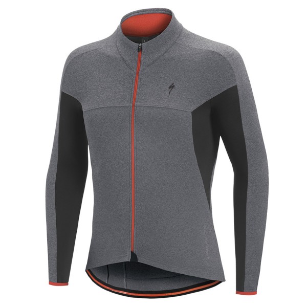 Specialized Therminal SL Expert-grijs M/L Fahrradbekleidung Radtrikot Langarm GN7KG