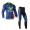 Movistar 2014 Fahrradbekleidung Set Langarmtrikot+Lange Radhose blau Schwarz 8R4EE