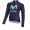 2016 Movistar Fahrradbekleidung Radtrikot Langarm vliezen blau 3G23L