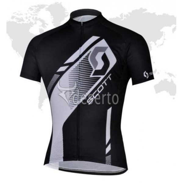 Scott Racing outlet Fahrradtrikot Radsport Schwarz 2013 EBWWE