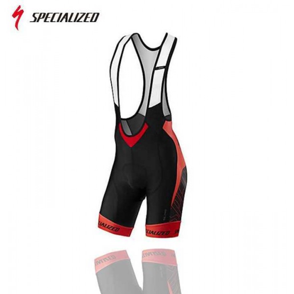 2016 Team Specialized Kurz Trägerhose Schwarz Rot IWLGE