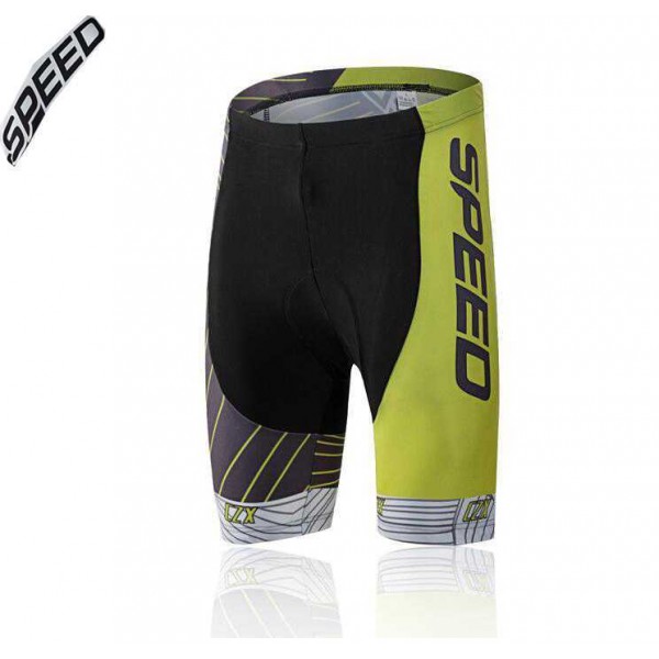 2016 Speed Kurz Radhose gele Schwarz DKOAL