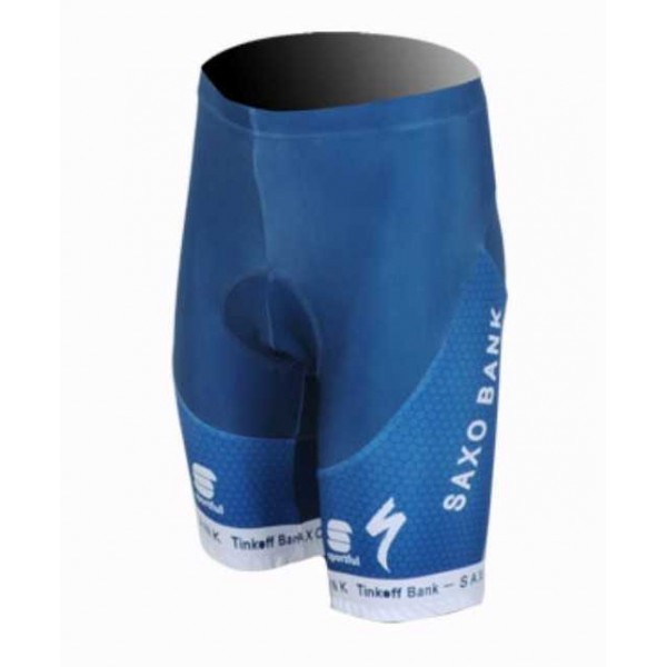 2013 Saxo Bank Tinkoff Pro Team Kurz Radhose blau 4R3XB