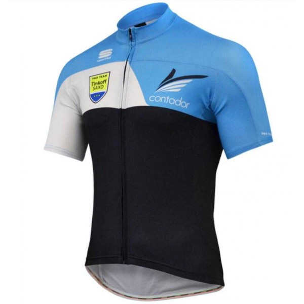 2015 Tinkoff Fahrradtrikot Radsport blau Schwarz FCIW5