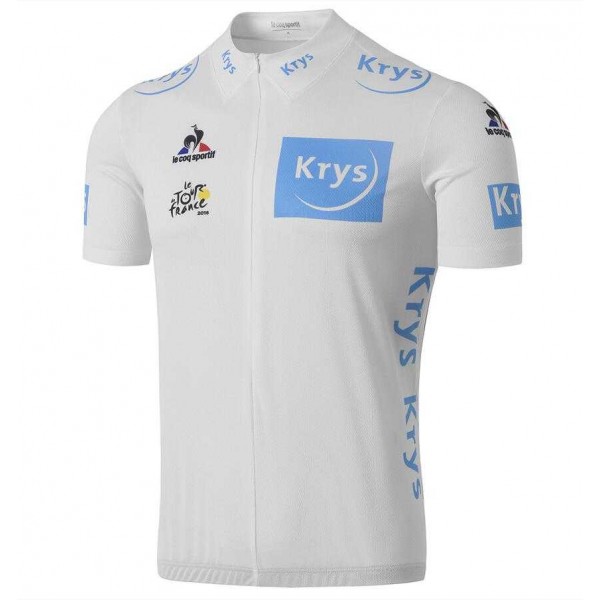 2016 KRYS TOUR DE FRANCE Fahrradtrikot Radsport weiß D4Q0B